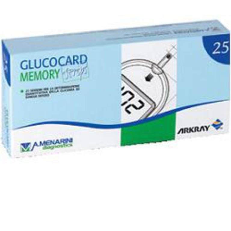 GLUCOCARD MEMORY STRIPS 25STR