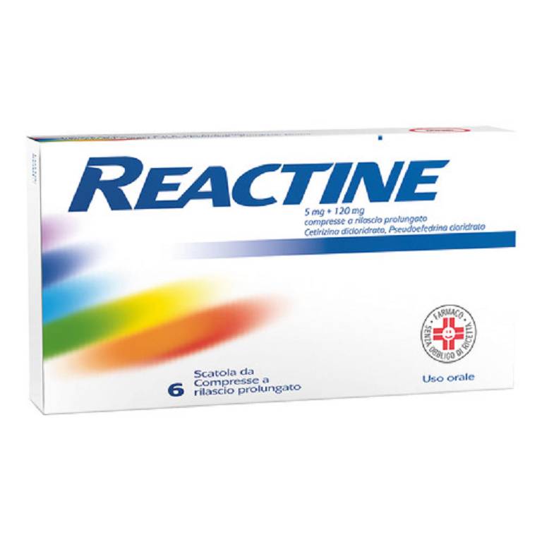 REACTINE*6CPR 5MG+120MG RP REACTINE*6CPR 5MG+120MG RP
